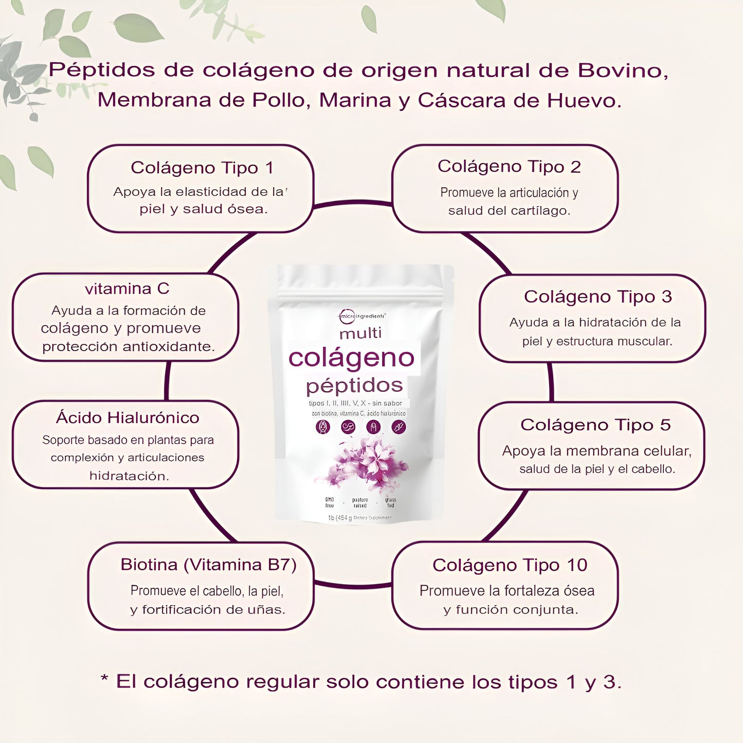Colágeno 5 en 1 – Piel, Cabello y Articulaciones