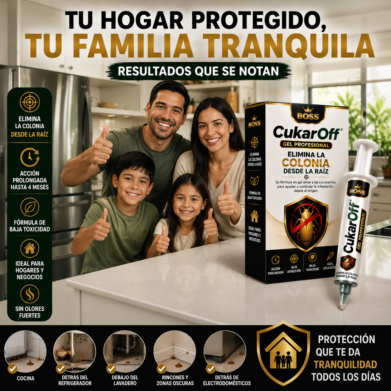 CukarOff® Gel Profesional – Elimina la Colonia Desde la Raíz