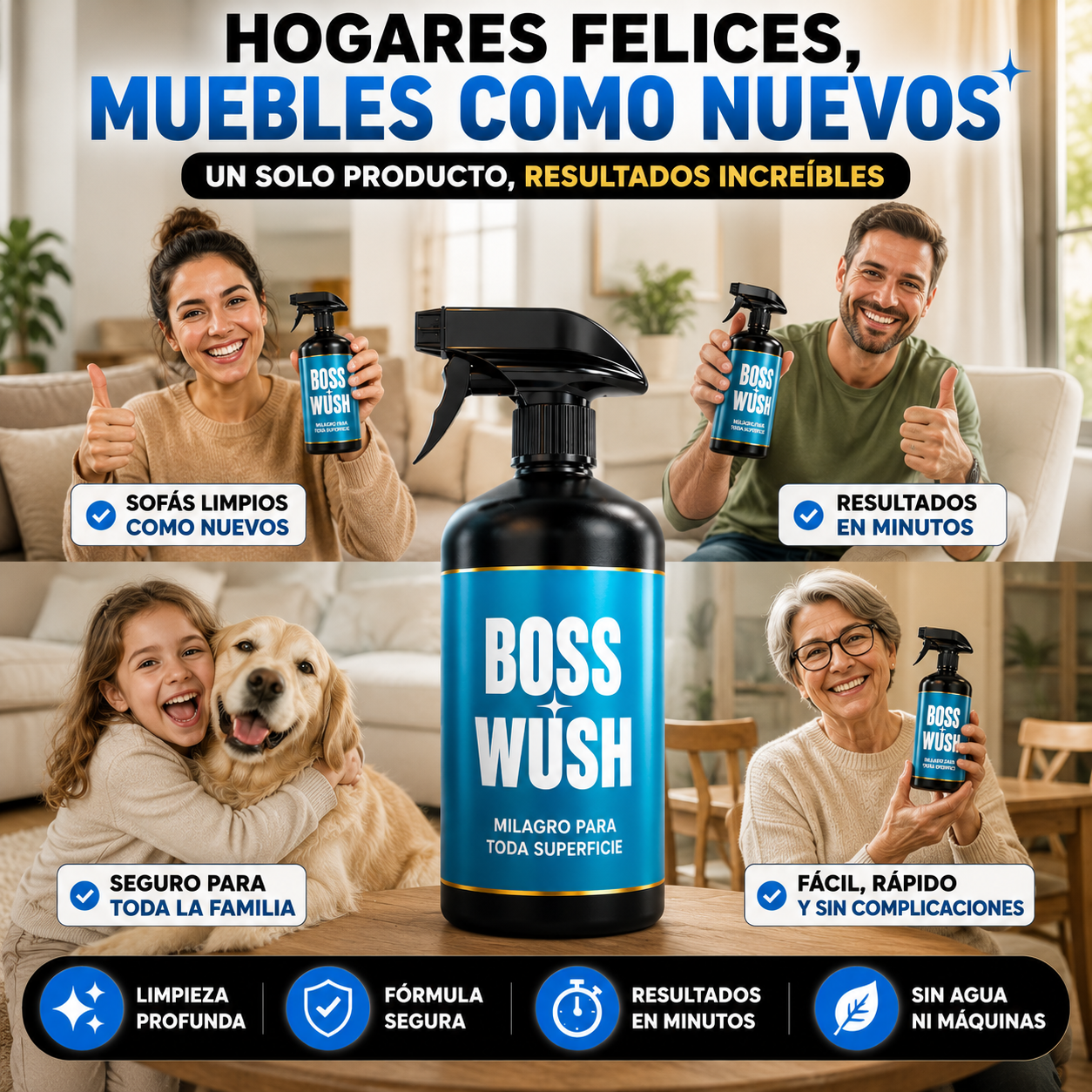 BOSS WUSH | Limpia Tus Muebles en Seco y en Minutos