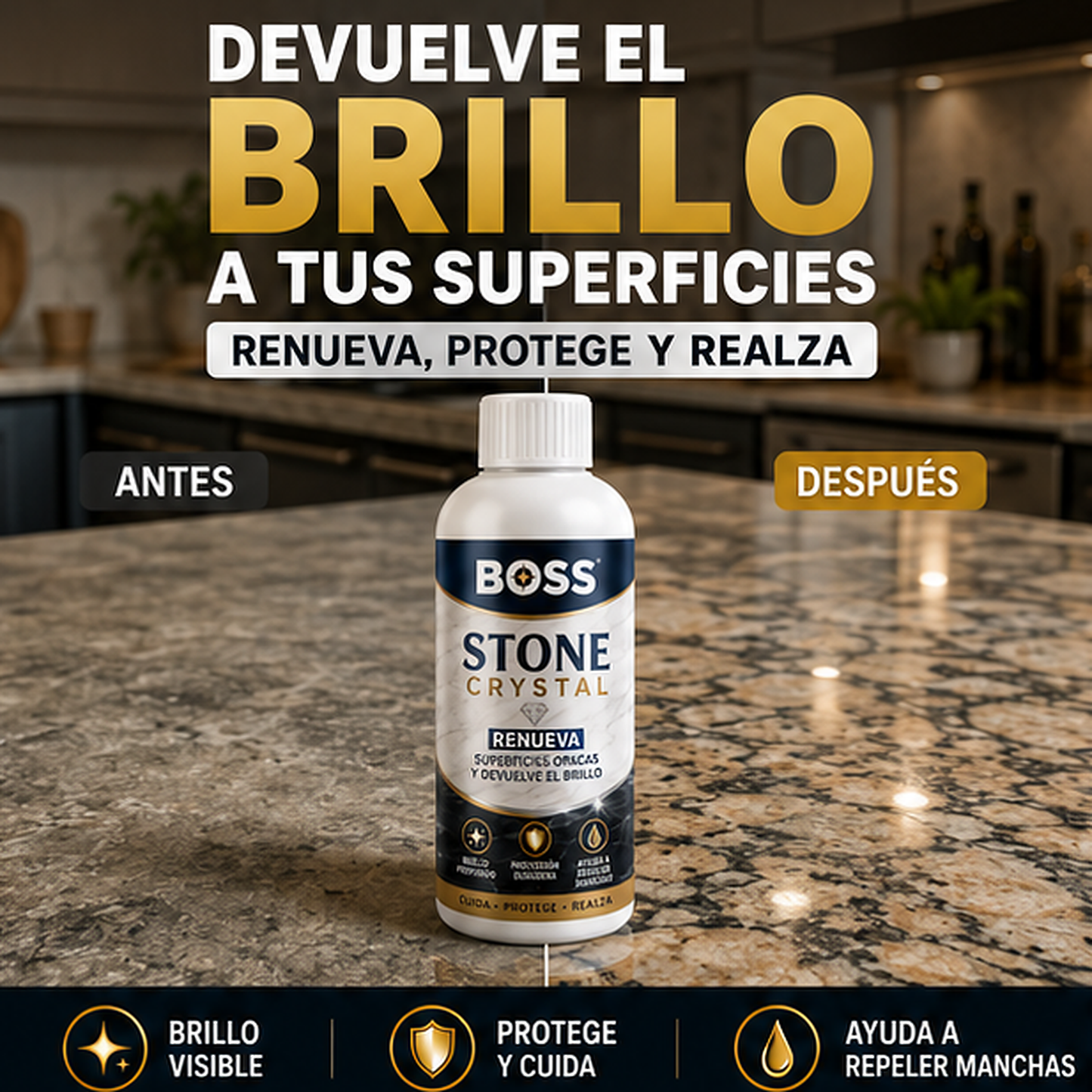 Stone Crystal – Renueva Superficies Opacas y Devuelve el Brillo