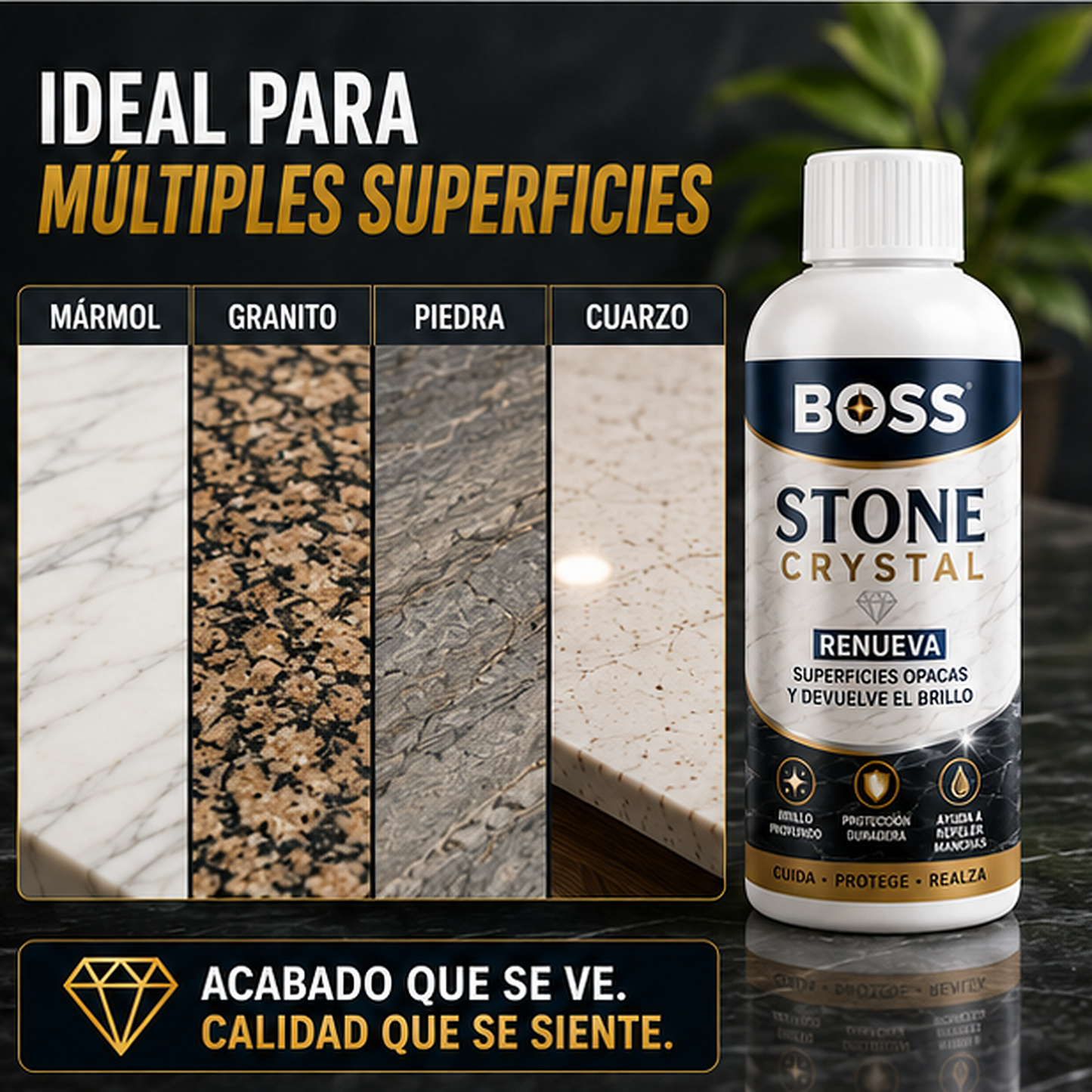 Stone Crystal – Renueva Superficies Opacas y Devuelve el Brillo