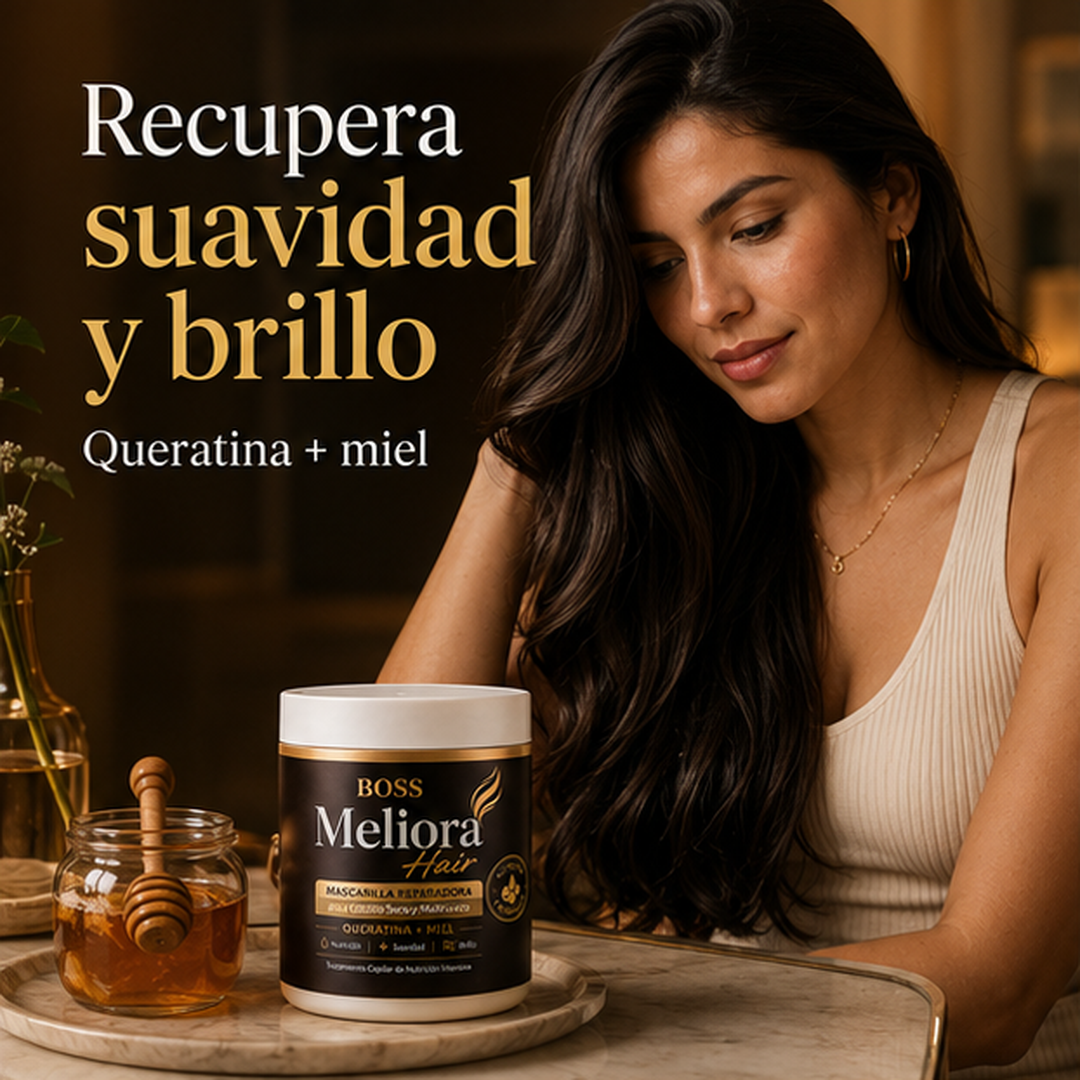 Boss Meliora Hair | Mascarilla Reparadora para Cabello Seco y Maltratado