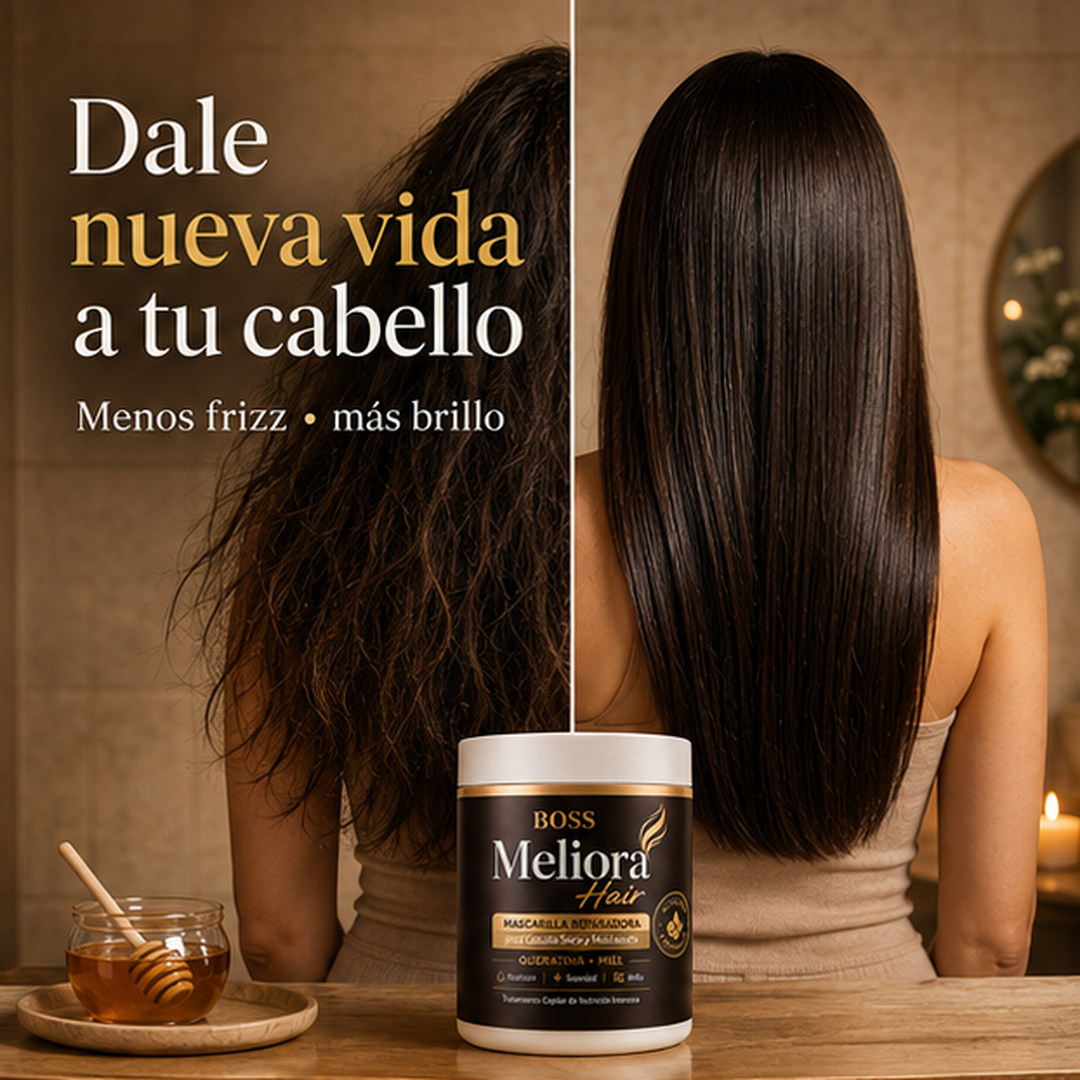 Boss Meliora Hair | Mascarilla Reparadora para Cabello Seco y Maltratado
