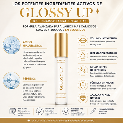 💋GLOSSY UP-Rellenador Labial Sin Agujas