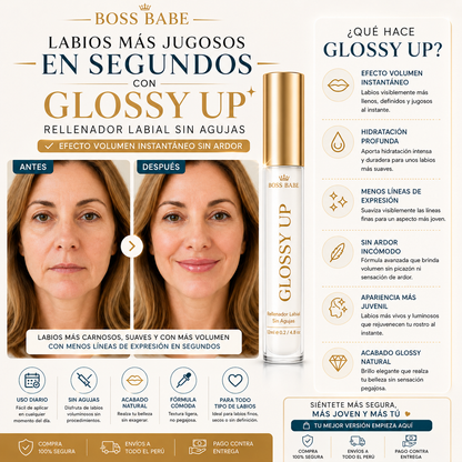💋GLOSSY UP-Rellenador Labial Sin Agujas