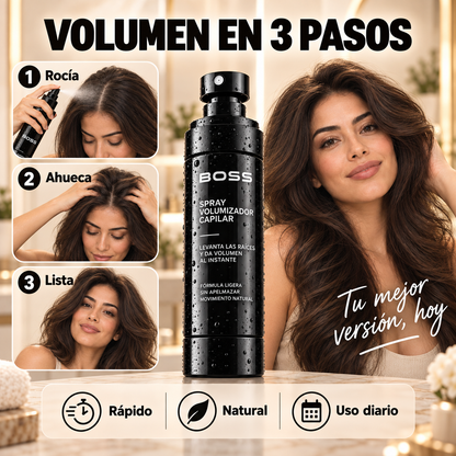 Spray Volumizador Capilar – Levanta las Raíces y Da Volumen al Instante