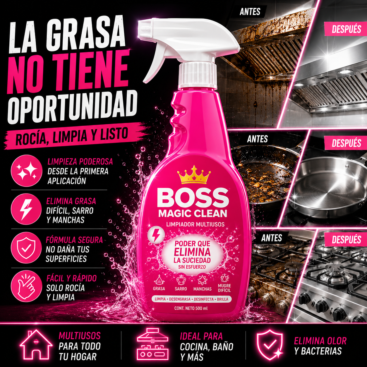 BOSS MAGIC CLEAN - Control Total de la Grasa