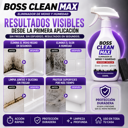 BOSS CLEAN MAX™-PODER ANTIMOHO DE NIVEL PROFESIONAL