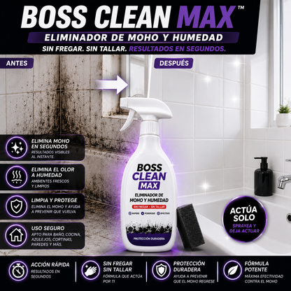 BOSS CLEAN MAX™-PODER ANTIMOHO DE NIVEL PROFESIONAL