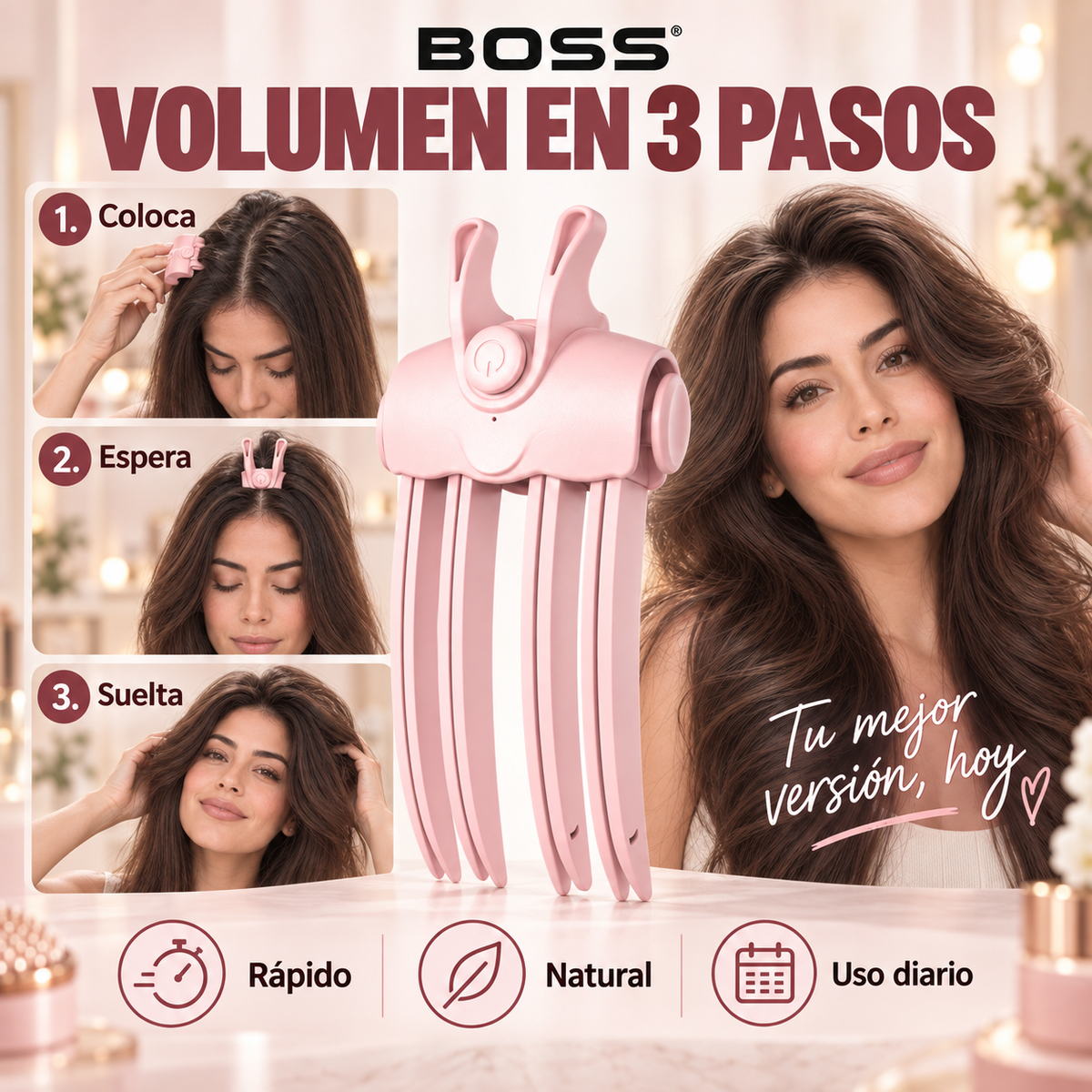 Clip Voluminizador de Raíz – Levanta la Raíz y Da Volumen al Instante