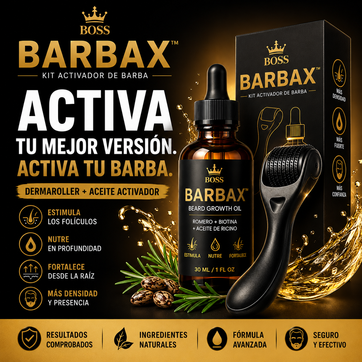 Boss BARBAX™   | Kit Activador de Barba BARBAX™