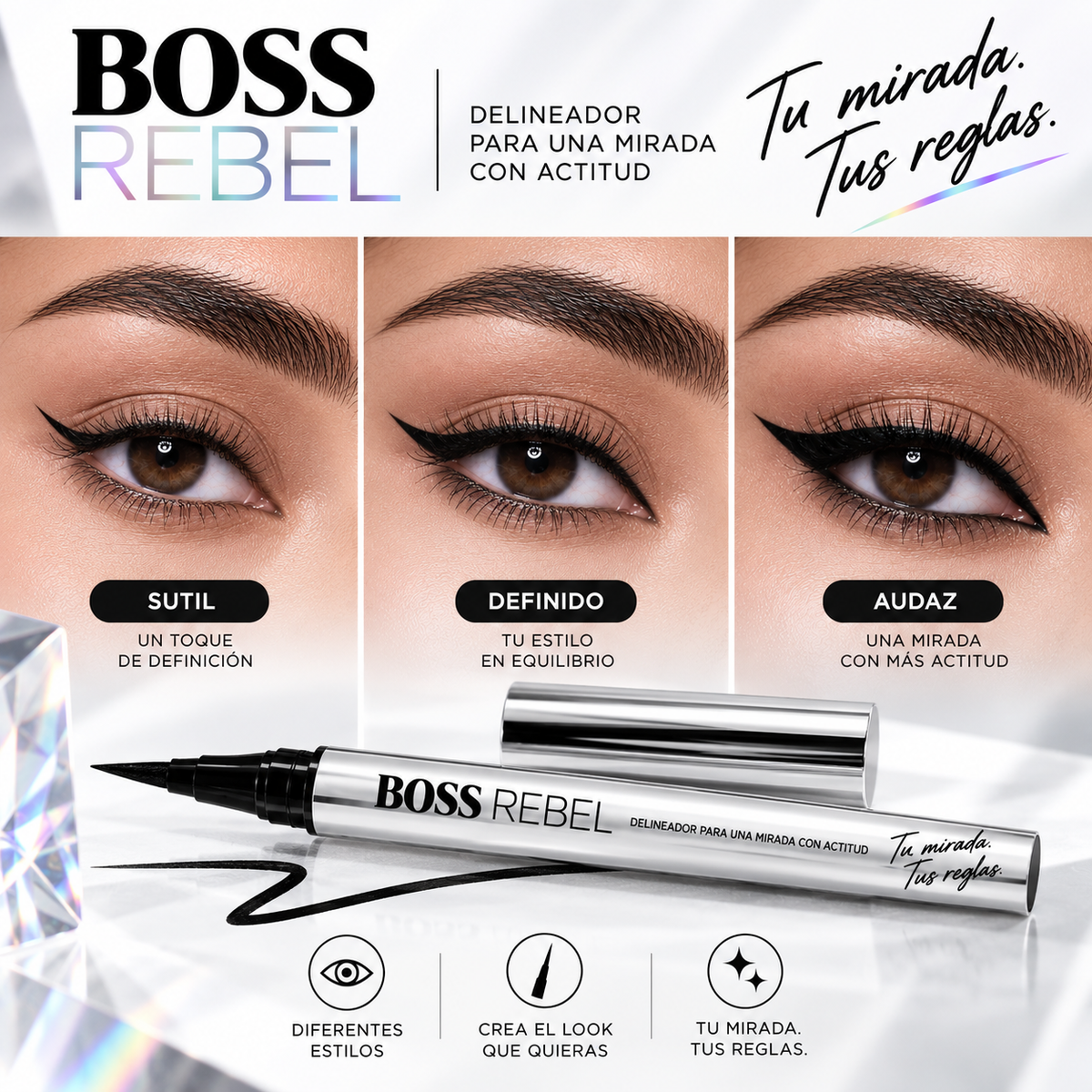 BOSS REBEL - Delineador para una mirada con actitud