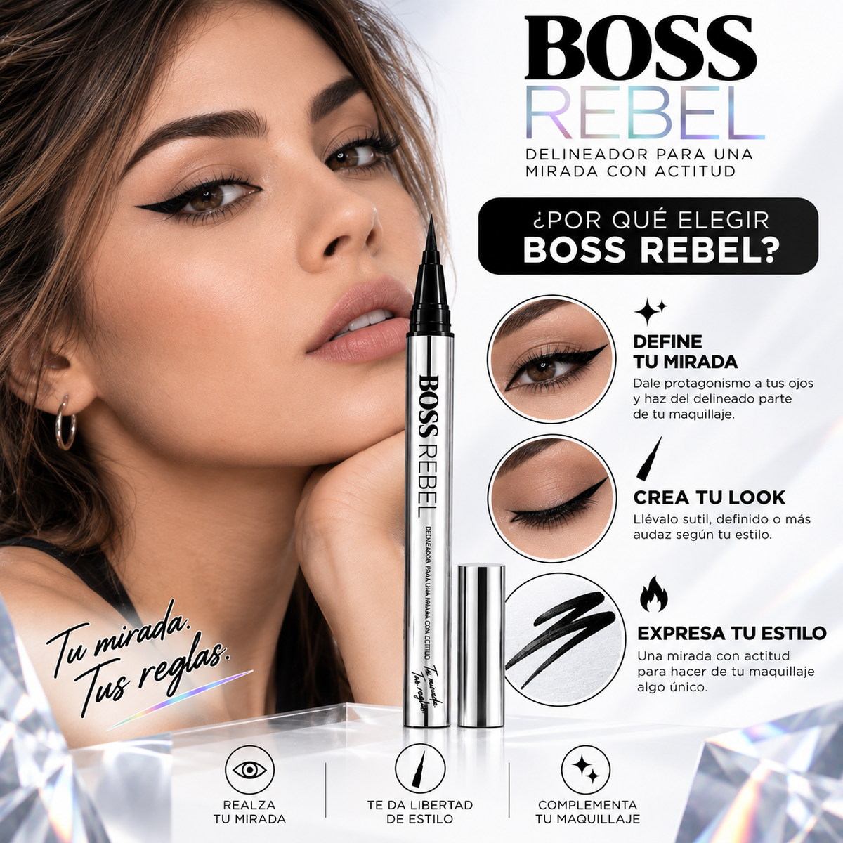 BOSS REBEL - Delineador para una mirada con actitud