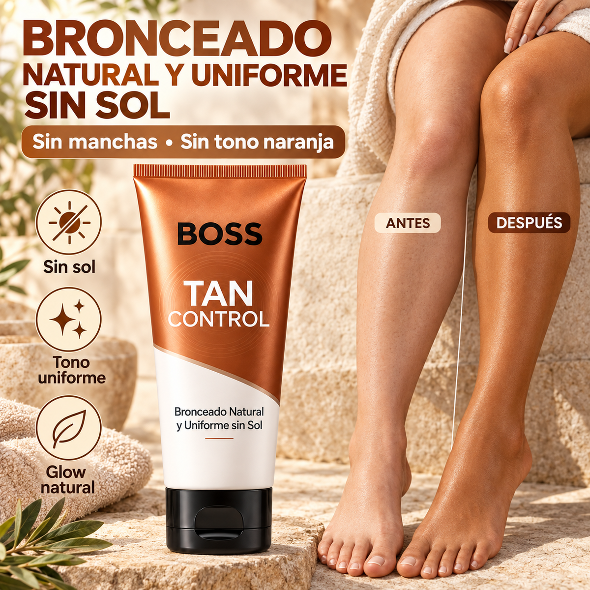 BOSS Tan Control – Bronceado Natural y Uniforme sin Sol