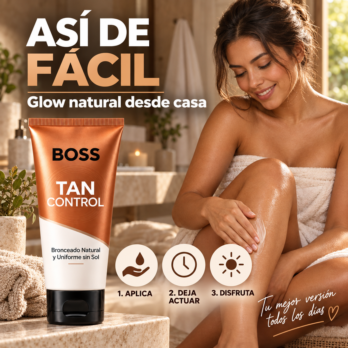 BOSS Tan Control – Bronceado Natural y Uniforme sin Sol
