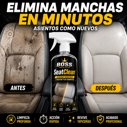 BOSS SeatClean™ – Elimina Manchas y Revive tus Asientos