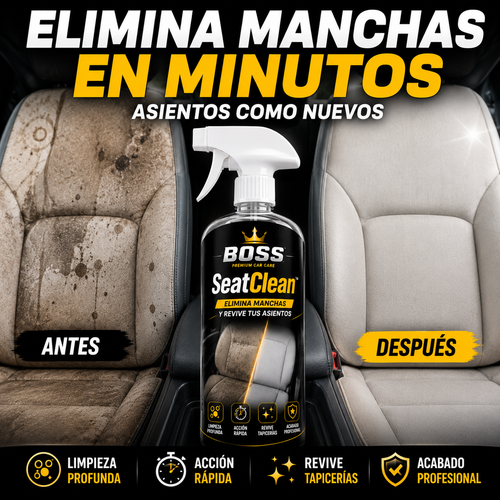 BOSS SeatClean™ – Elimina Manchas y Revive tus Asientos
