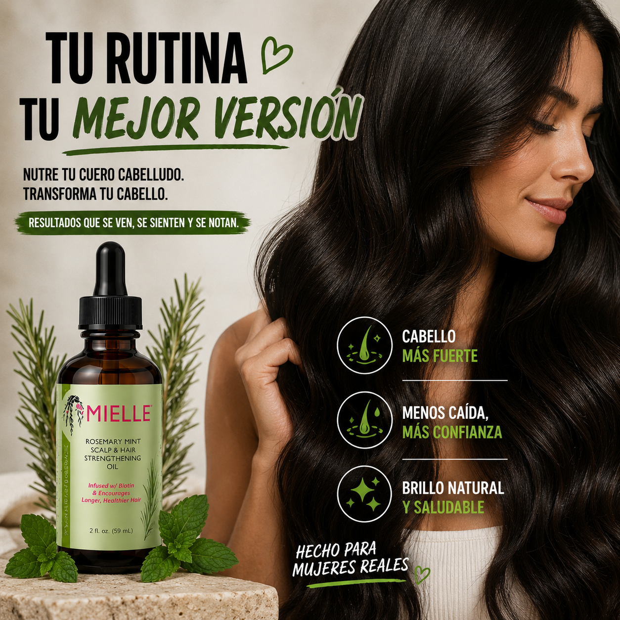 Mielle Rosemary Oil – Reduce La Caída Y Estimula El Crecimiento