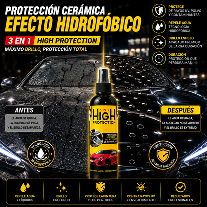 High Protection 3 en 1 – Limpia, Protege y Renueva en Minutos
