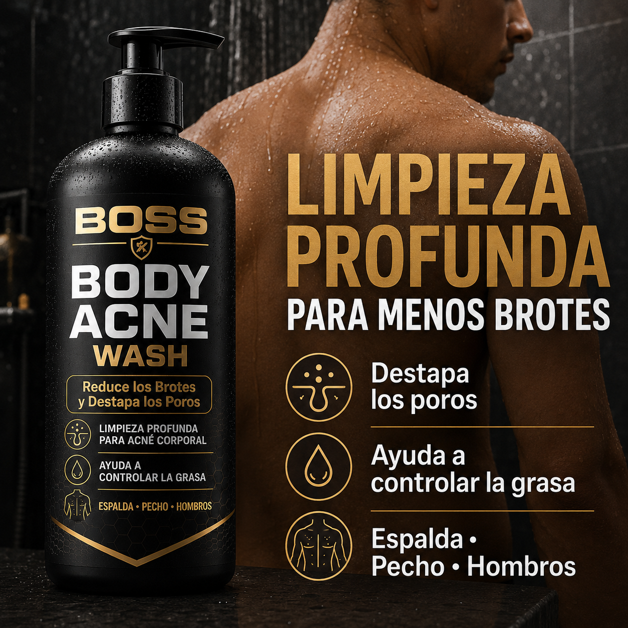 Body Acne Wash – Reduce los Brotes y Destapa los Poros