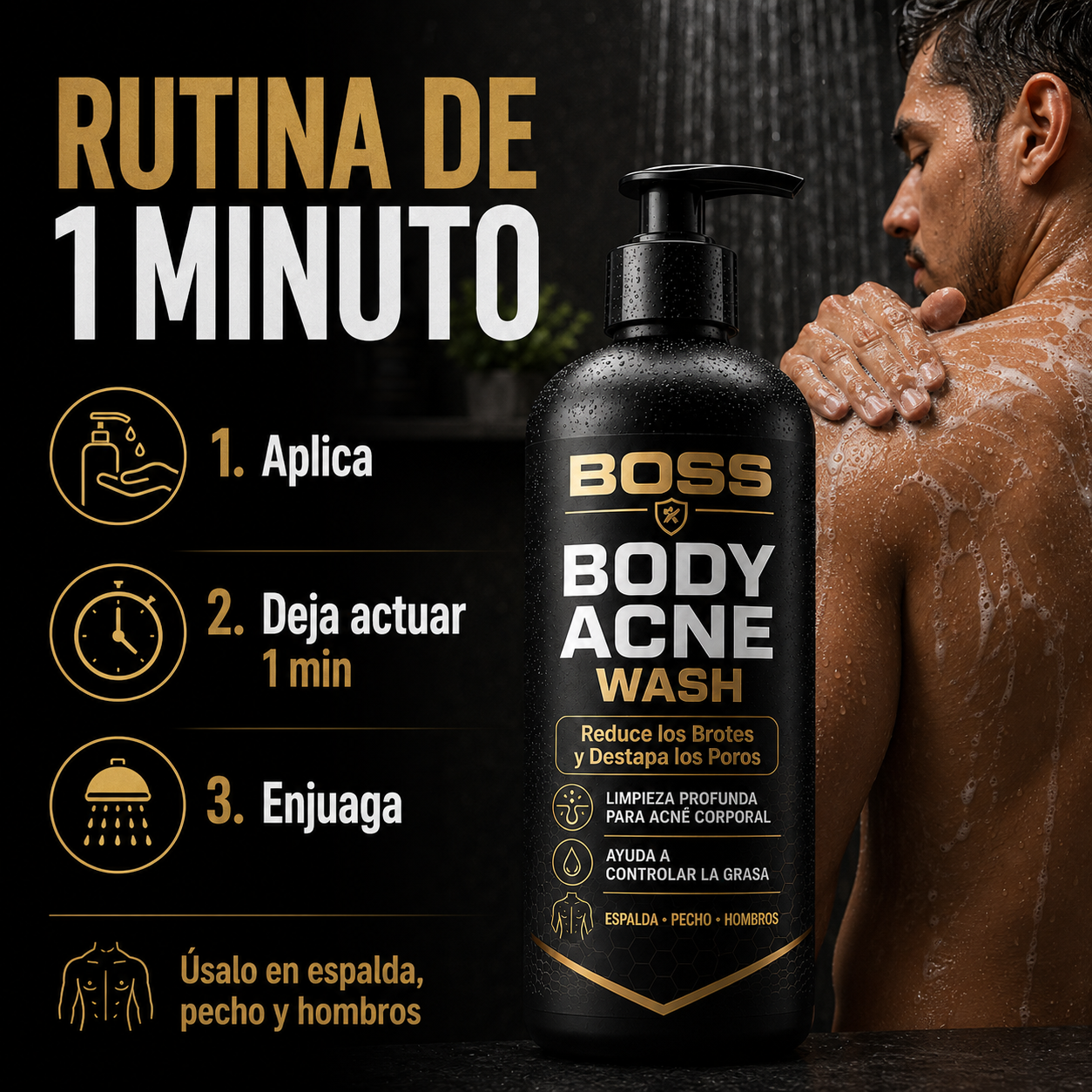 Body Acne Wash – Reduce los Brotes y Destapa los Poros