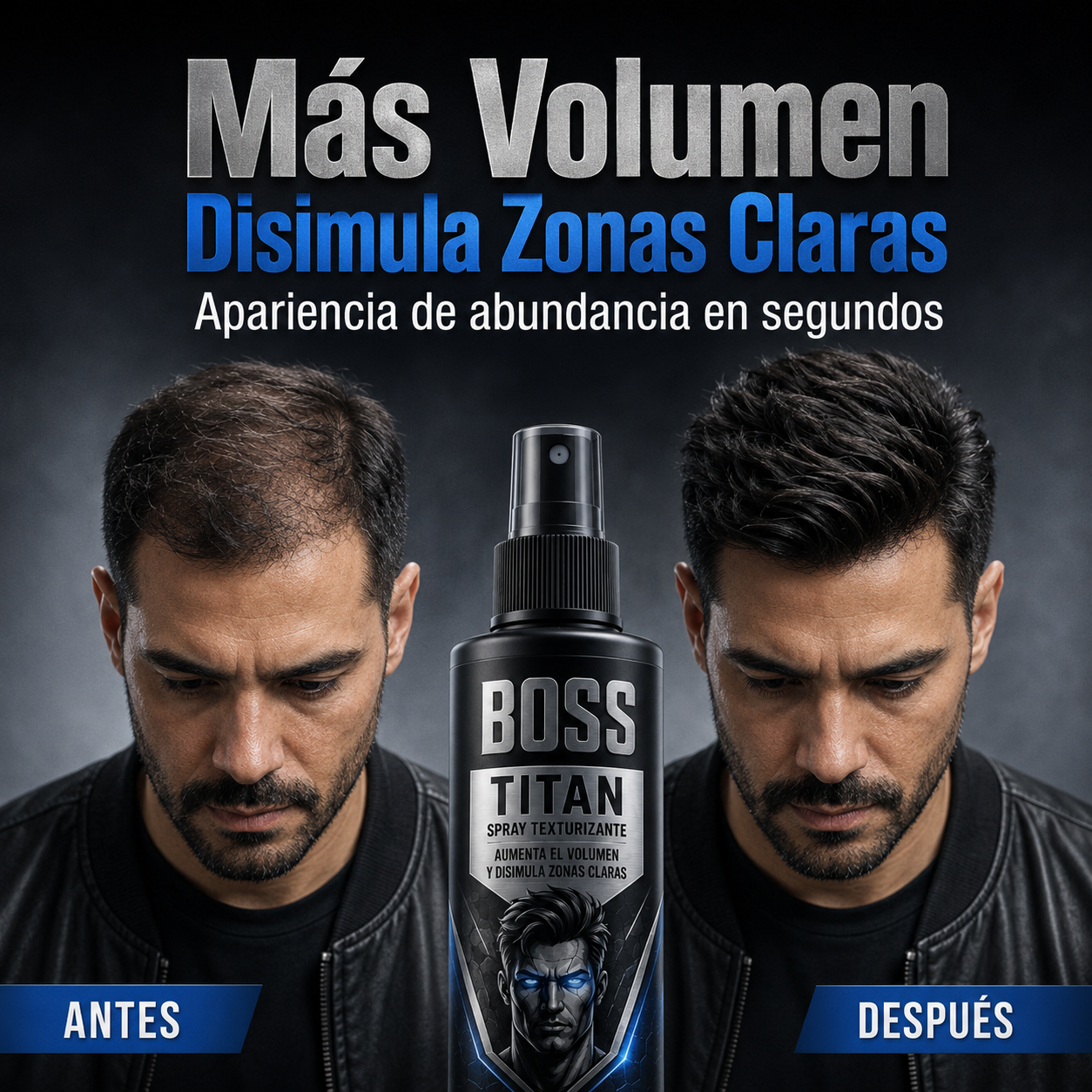 TITAN Spray Texturizante – Aumenta el Volumen y Disimula Zonas Claras