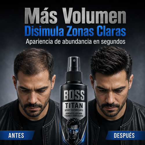 TITAN Spray Texturizante – Aumenta el Volumen y Disimula Zonas Claras