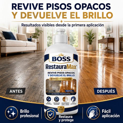 RestauraMax® – Revive Pisos Opacos y Devuelve el Brillo