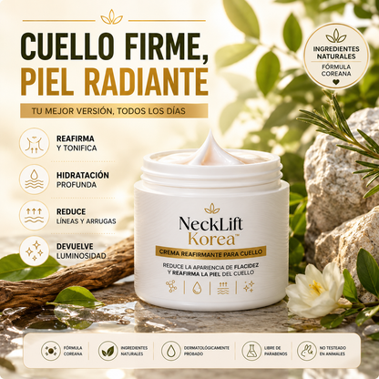 NeckLift Korea™ – Reduce la Apariencia de Flacidez y Reafirma la Piel del Cuello