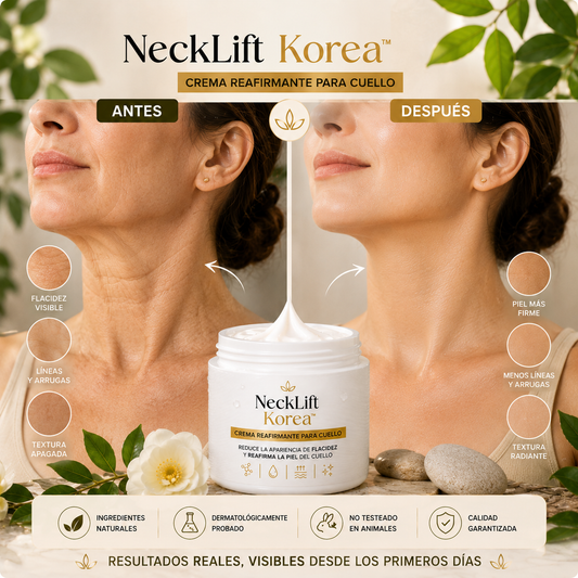 NeckLift Korea™ – Reduce la Apariencia de Flacidez y Reafirma la Piel del Cuello
