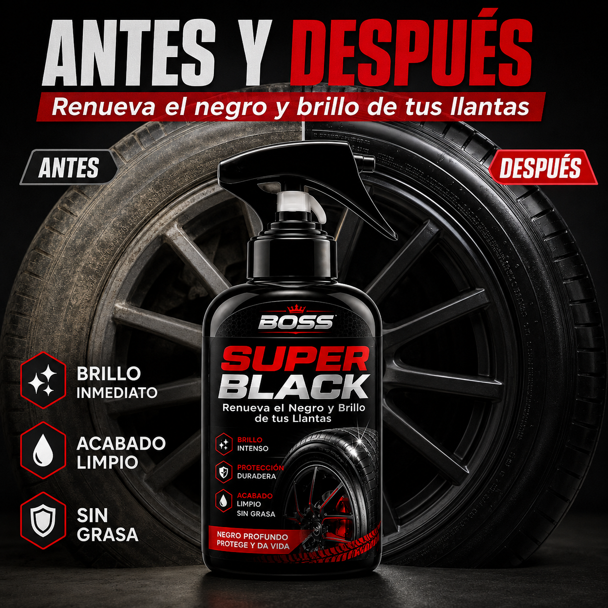 Super Black – Renueva el Negro y Brillo de tus Llantas