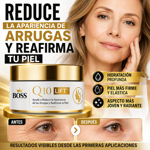 BOSS Q10 LIFT™ – Ayuda a Reducir la Apariencia de las Arrugas y Reafirmar la Piel