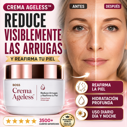 Crema Ageless™ – Reduce Arrugas y Reafirma tu Piel