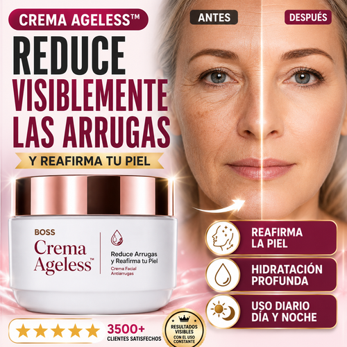 Crema Ageless™ – Reduce Arrugas y Reafirma tu Piel