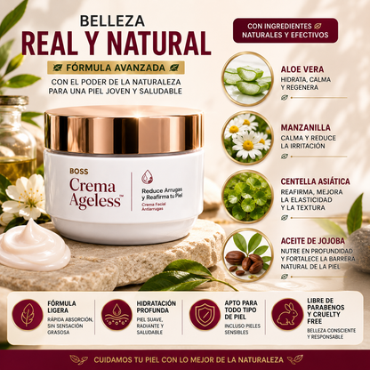 Crema Ageless™ – Reduce Arrugas y Reafirma tu Piel