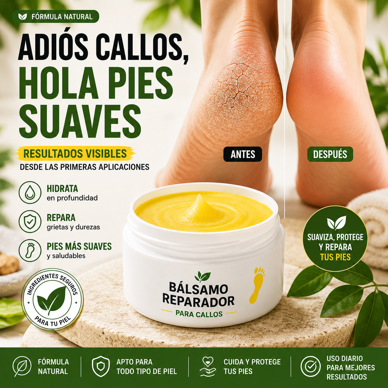 Bálsamo Reparador para Callos – Suaviza y Restaura tus Pies