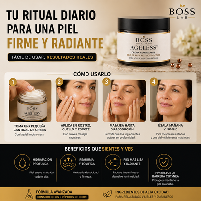 BOSS AGELESS™ – El Ritual Diario para una Piel Firme y Radiante