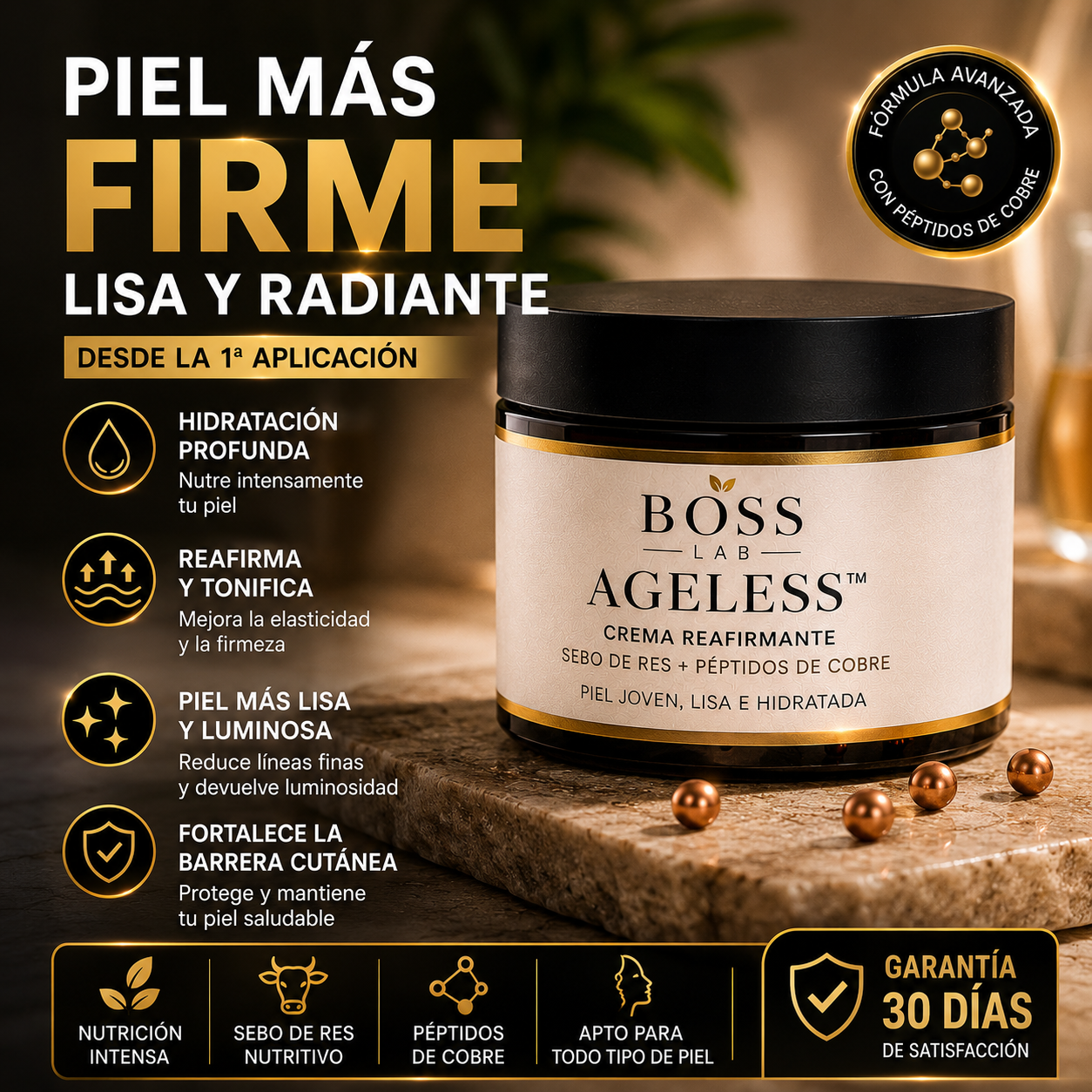 BOSS AGELESS™ – El Ritual Diario para una Piel Firme y Radiante