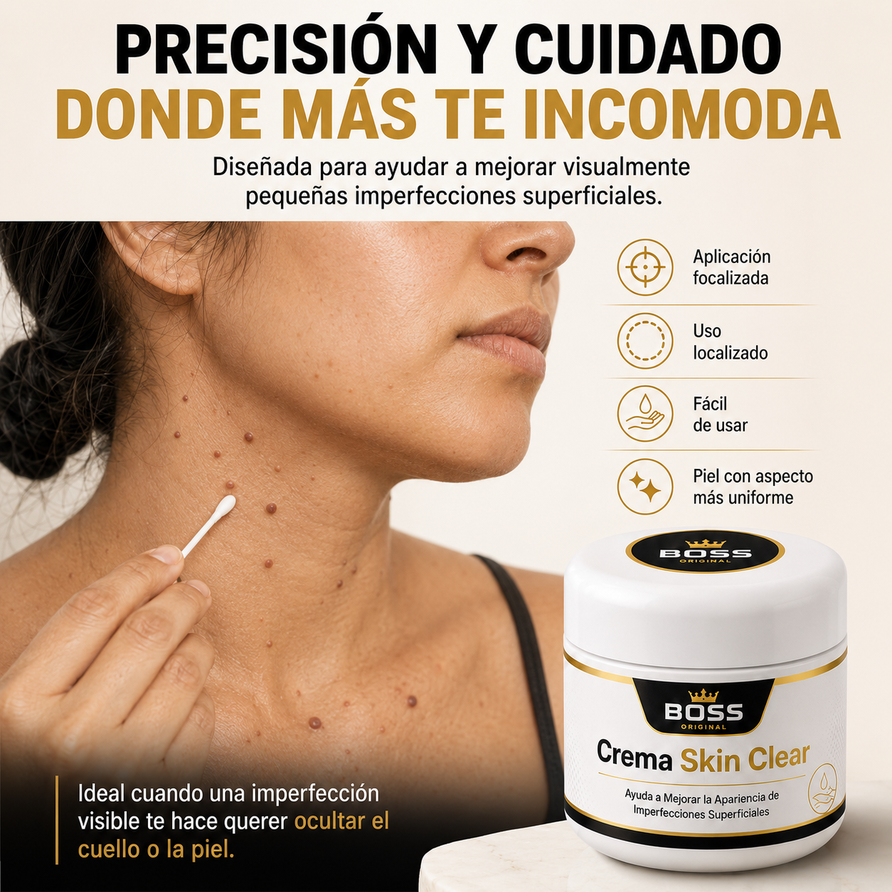 Crema Skin Clear – Ayuda a Mejorar la Apariencia de Imperfecciones Superficiales