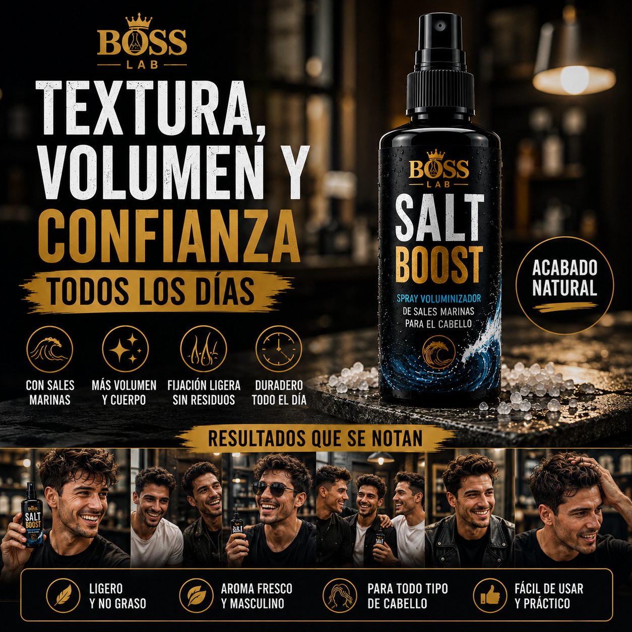 Salt Boost – Aumenta el Volumen y la Textura del Cabello