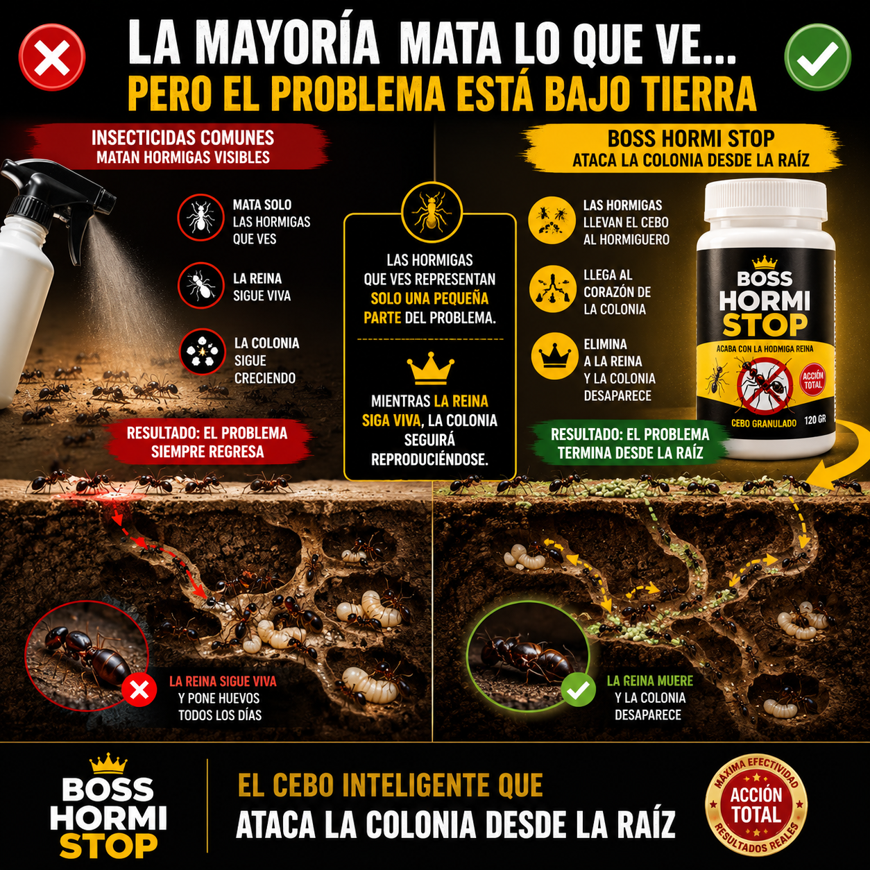Boss Hormi Stop-El Mejor Eliminador de Hormiga