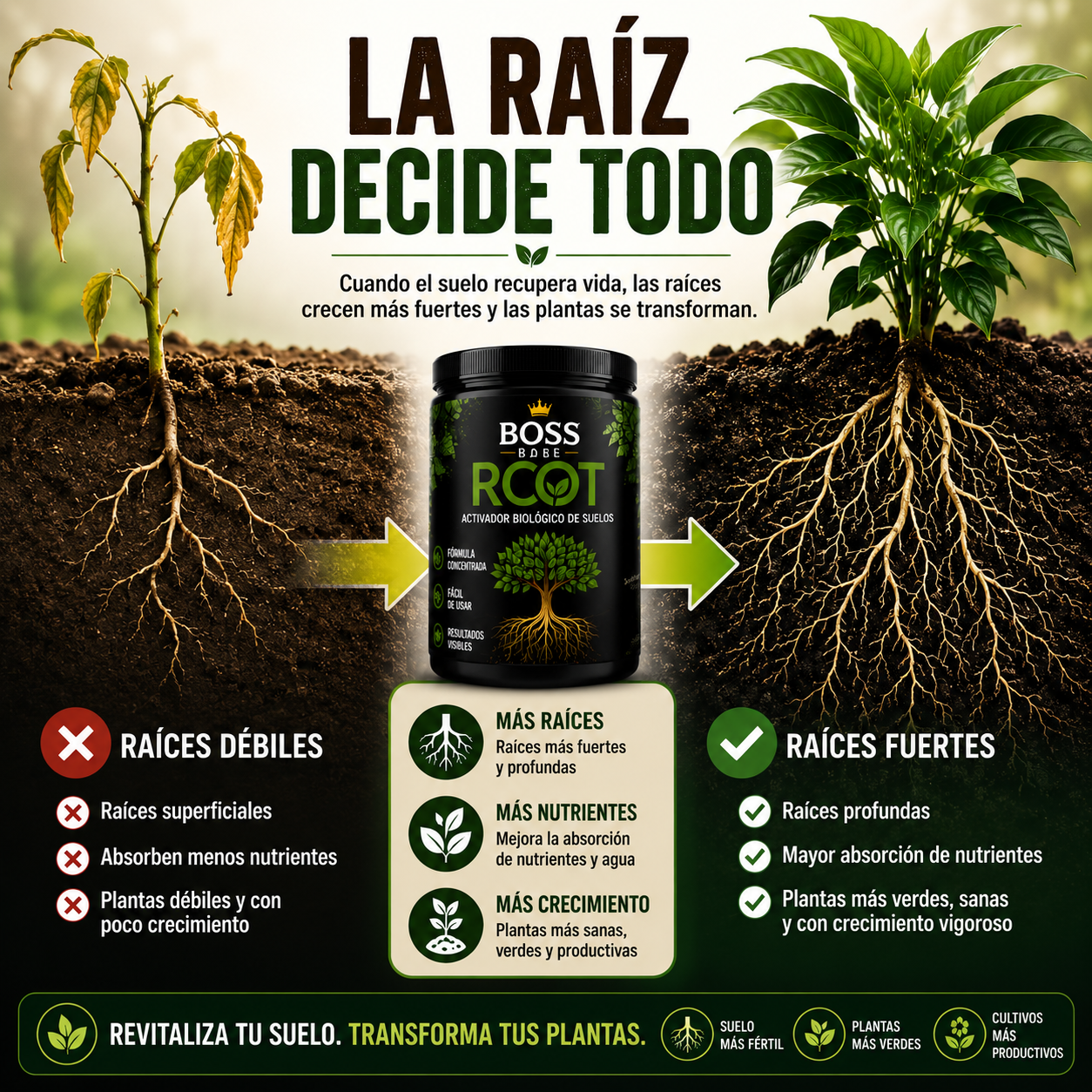 Boss Root-Recupera Tus Plantas Desde la Raíz