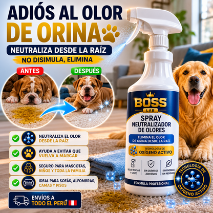 Spray Neutralizador de Olores – Elimina el Olor de Orina desde la Raíz