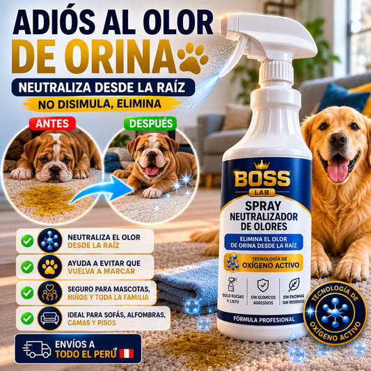 Spray Neutralizador de Olores – Elimina el Olor de Orina desde la Raíz