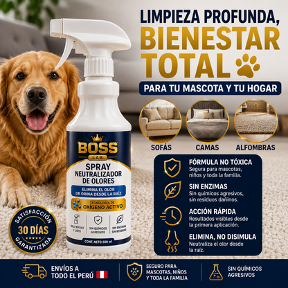Spray Neutralizador de Olores – Elimina el Olor de Orina desde la Raíz