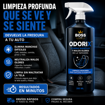 ODORIX™ – Elimina Manchas y Malos Olores de la Tapicería