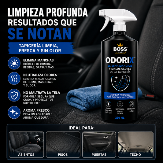 ODORIX™ – Elimina Manchas y Malos Olores de la Tapicería