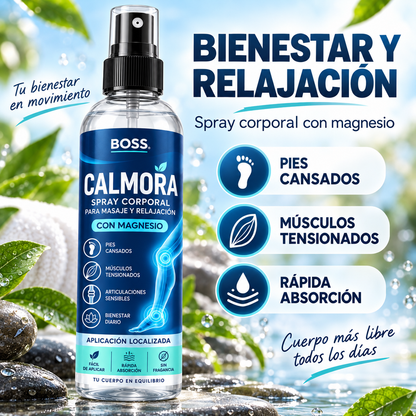 BOSS CALMORA - Spray corporal para masaje y relajación
