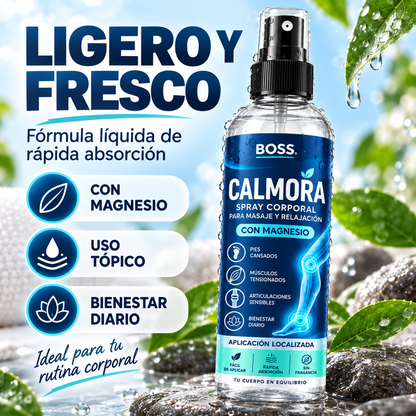 BOSS CALMORA - Spray corporal para masaje y relajación