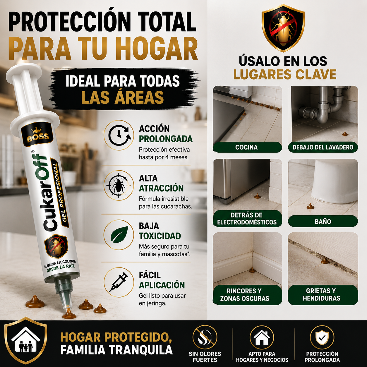 CukarOff® Gel Profesional – Elimina la Colonia Desde la Raíz